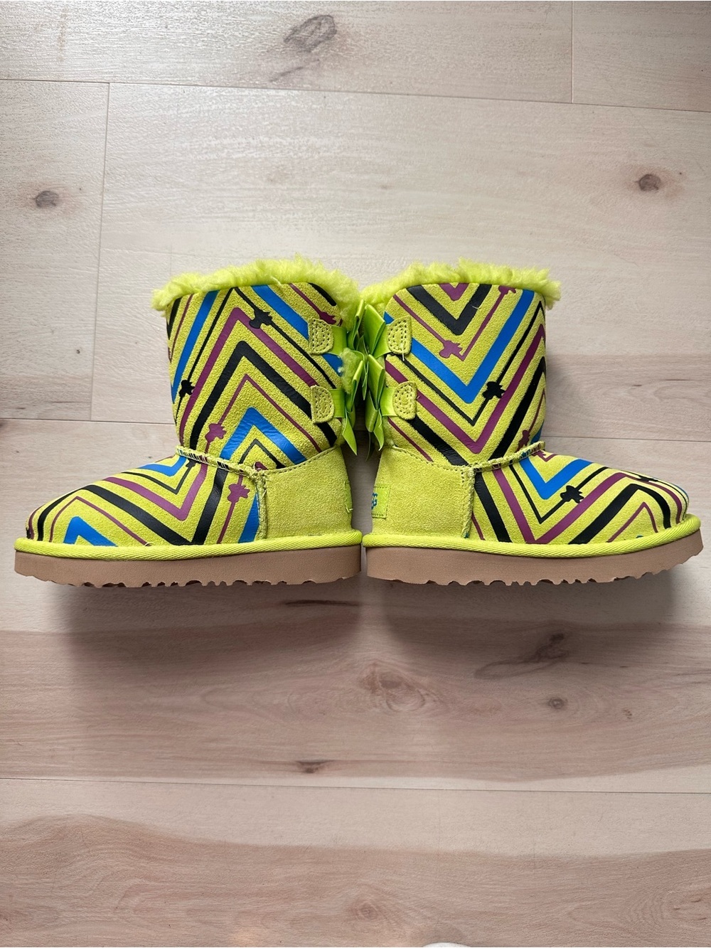 UGG Australia Toddler Bailey Bow II Galactic Print Boots Size 9 - Picture 6 of 14
